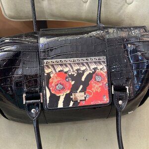 Stella Page purse in black croc